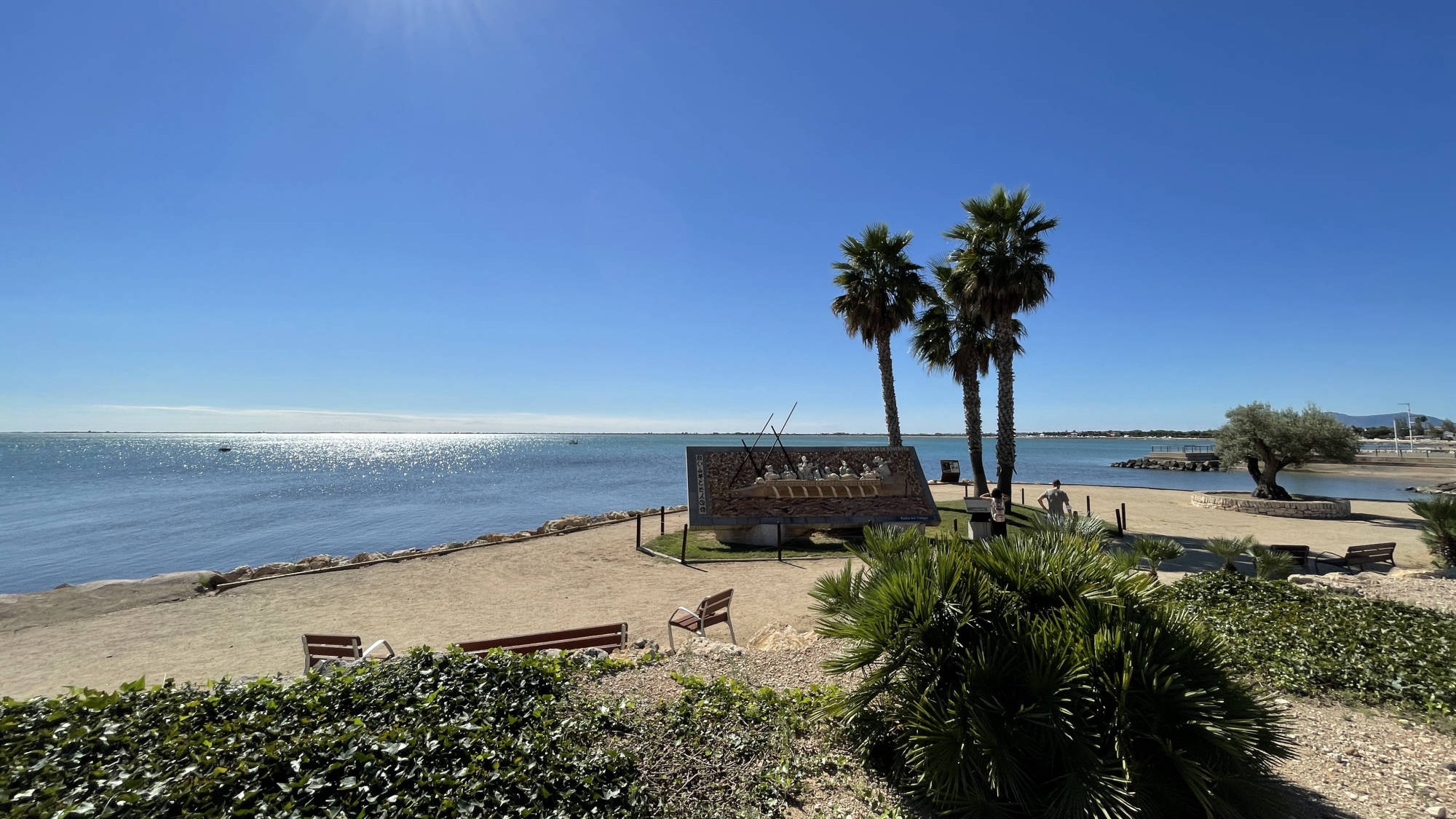 Vue sur le delta et la mer