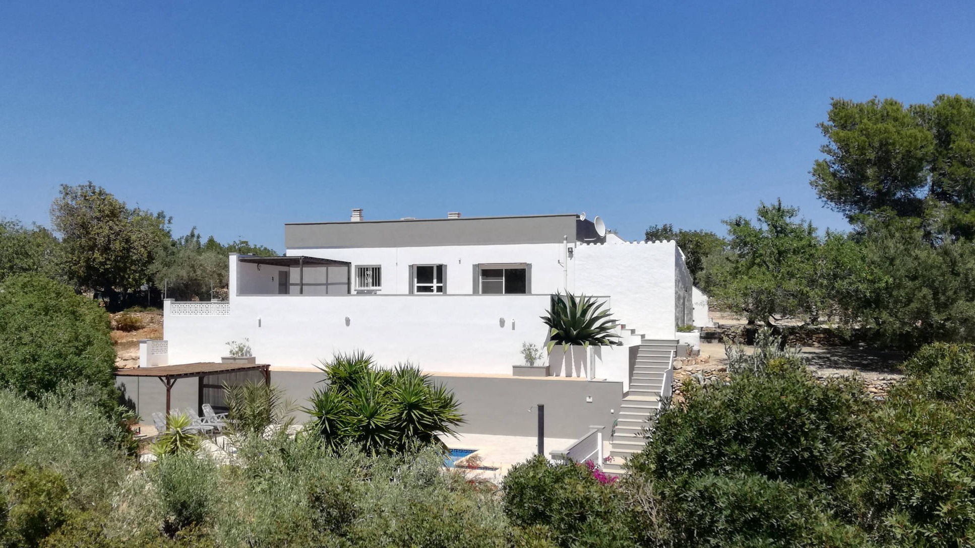 Vue extérieure de la villa