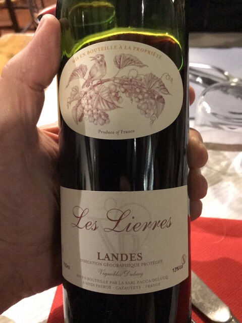 Étiquette du vin
